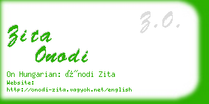 zita onodi business card